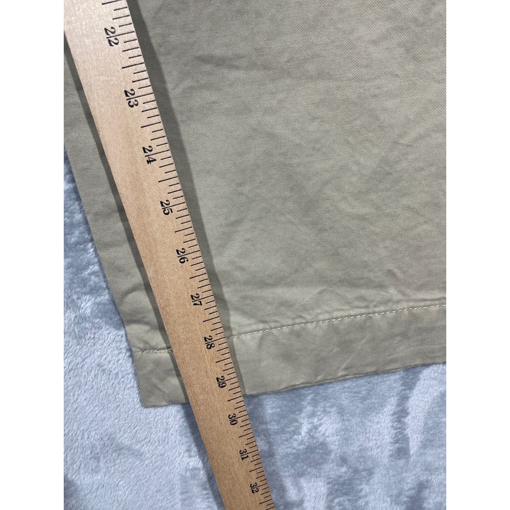 Eddie Bauer Mens Flannel Lined Chino Pants Dark Khaki Plaid Lining 32x30 NEW - Picture 6 of 10
